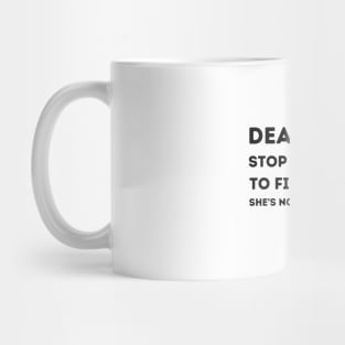 Dear Math Joke Mug